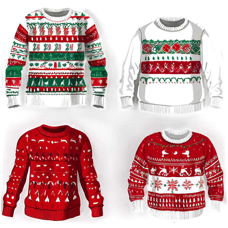 Festive Holiday Sweaters Png 54