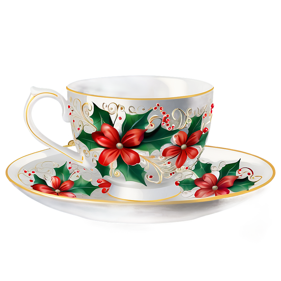 Festive Holiday Tea Cup Png Kse