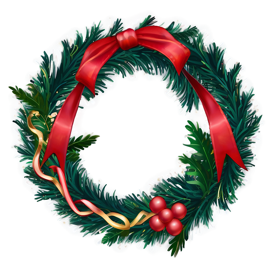 Festive Holiday Wreaths Png Lca