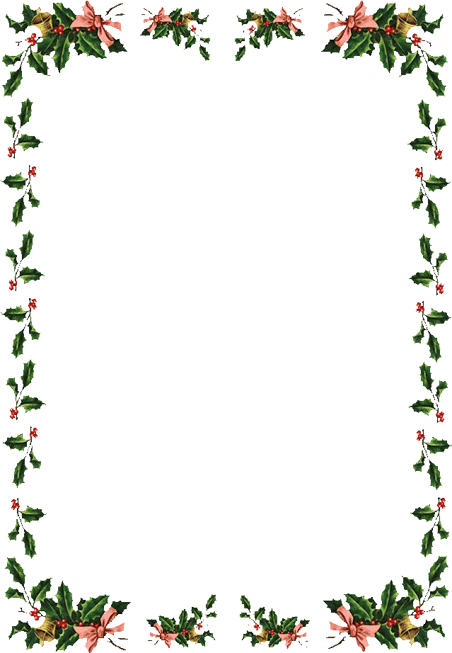 Festive Holly Christmas Frame