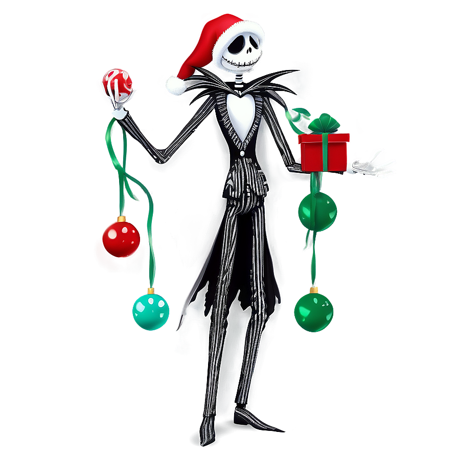 Festive Jack Skellington Santa Png Jcg3