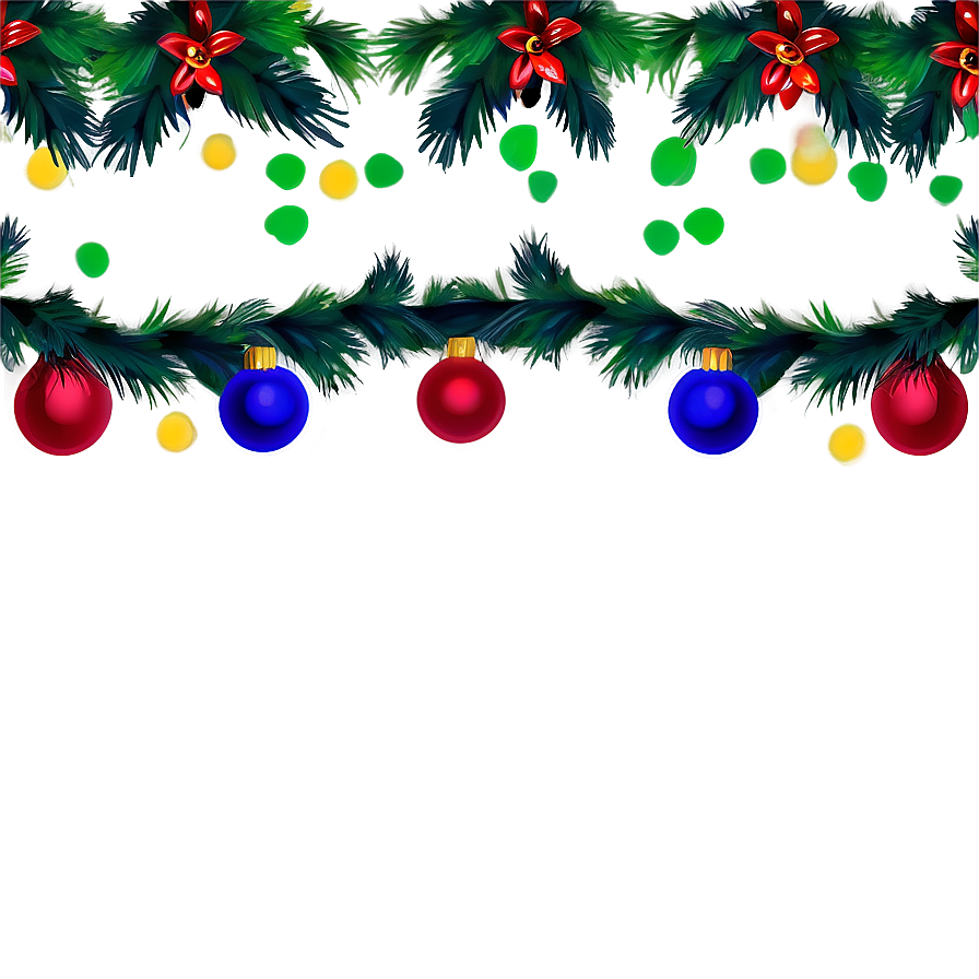 Festive Lights Christmas Border Png 83