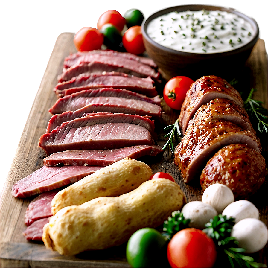 Festive Meat Platter Png 05242024