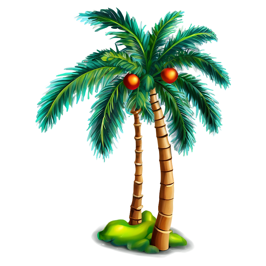 Festive Palm Tree Png 9