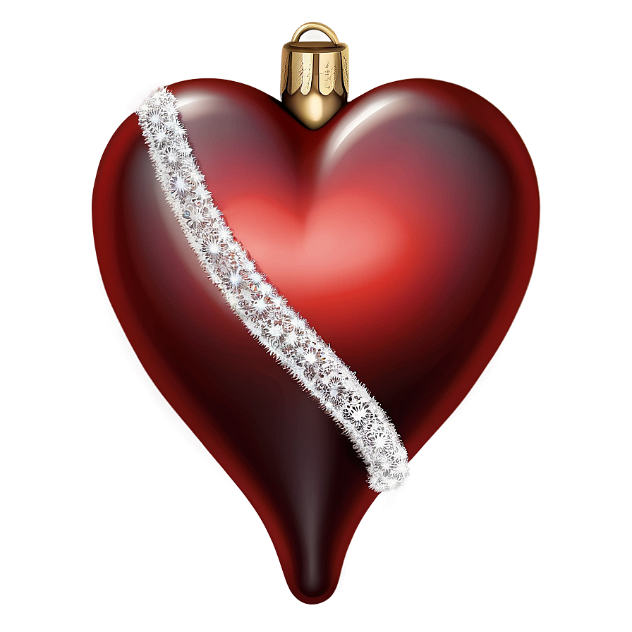 Festive Red Heart Emoji Png 58