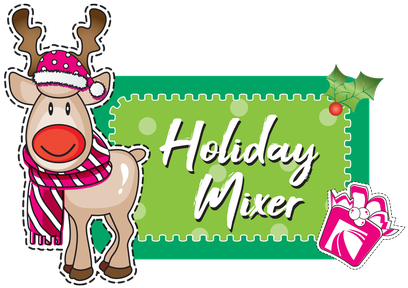 Festive Reindeer Holiday Mixer Graphic