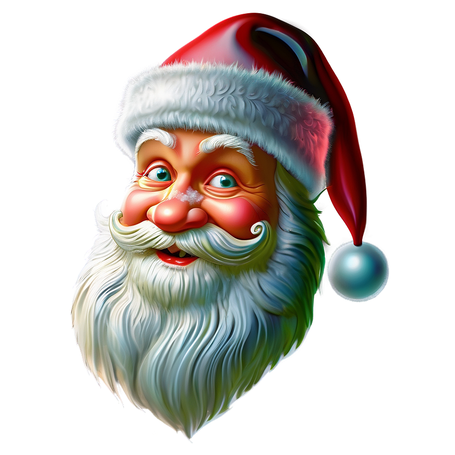 Festive Santa Face Png Hgm86