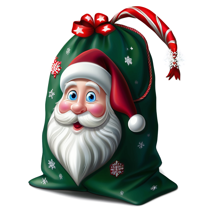 Festive Santa Sack Png Bvi58