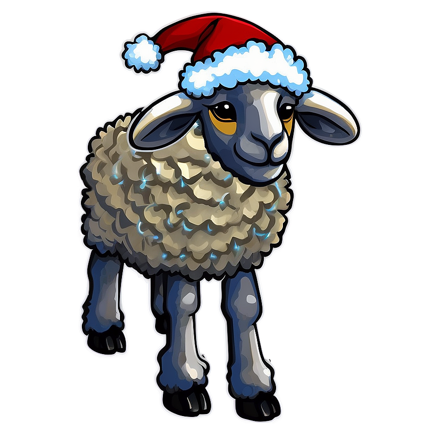 Festive Sheep Png Sad93