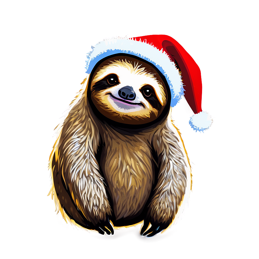 Festive Sloth Png 06112024