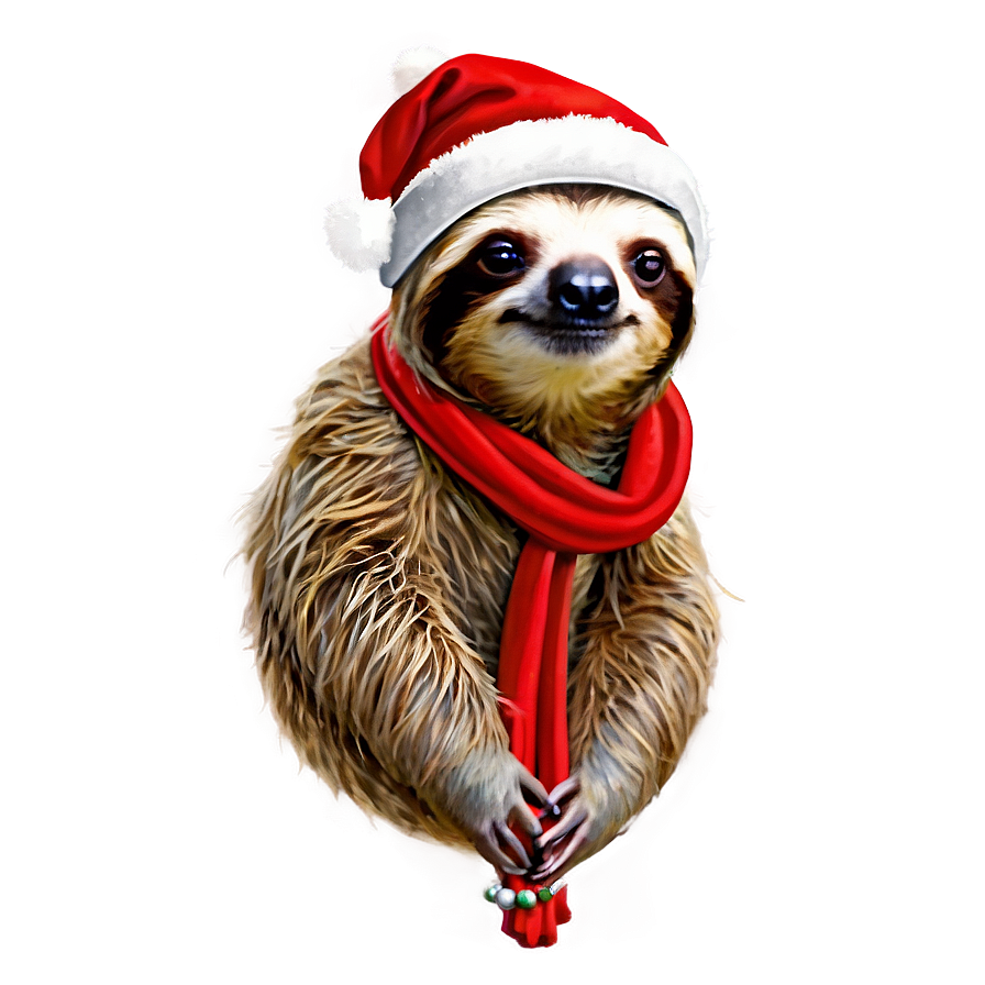 Festive Sloth Png 86