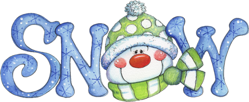 Festive Snowman Word Art