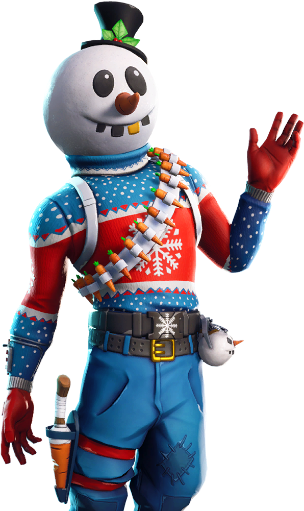 Festive Soldier Snowman Character