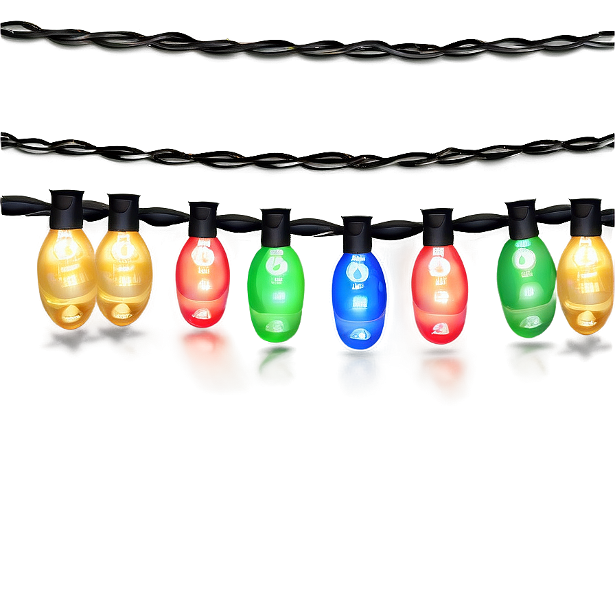 Festive String Lights Christmas Png Tfr20