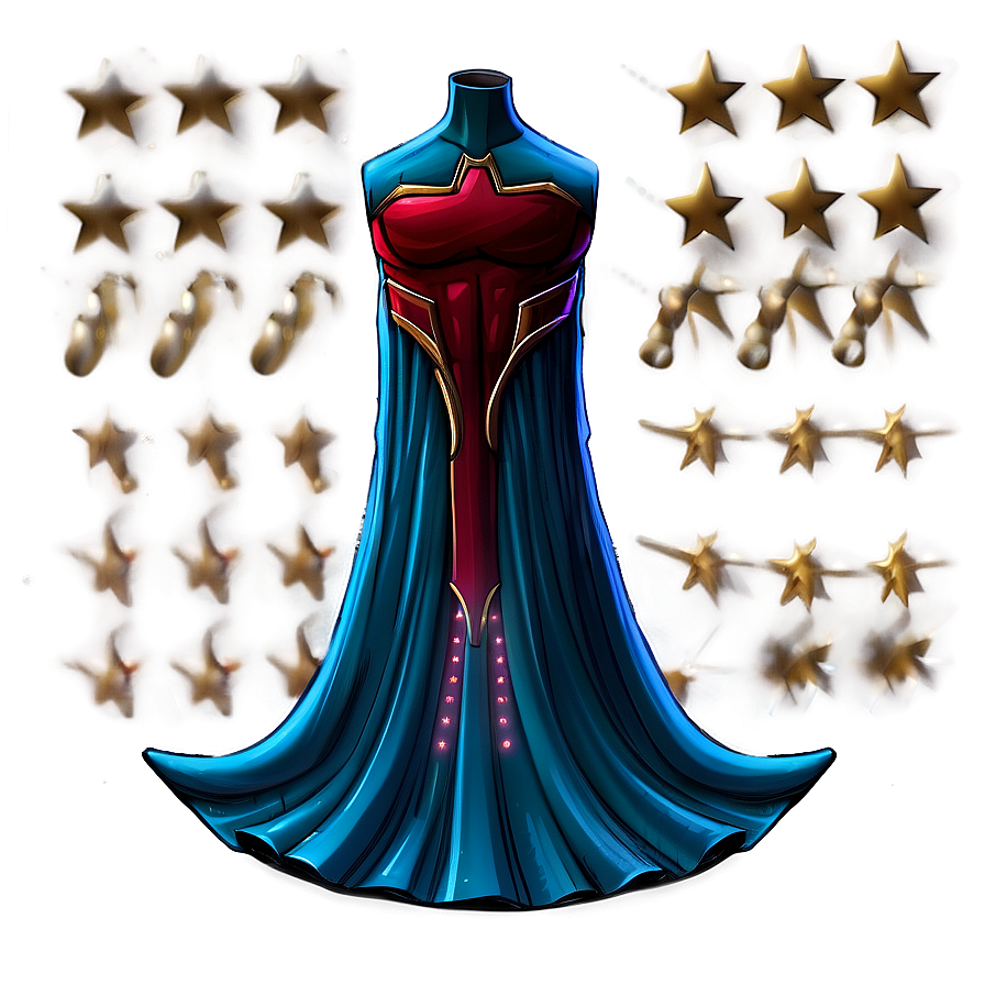 Festive Superhero Cape Decoration Png 06202024