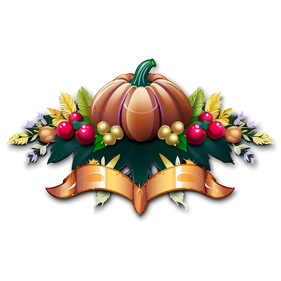 Festive Thanksgiving Banner Png Kbj