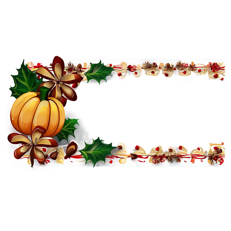 Festive Thanksgiving Border Png 82