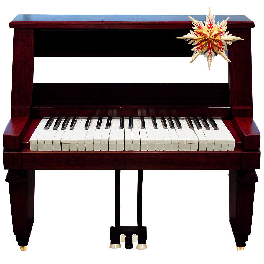 Festive Upright Piano For Holidays Png Bjm50