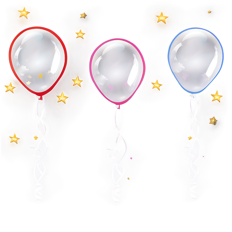 Festive White Balloons Png Tel82