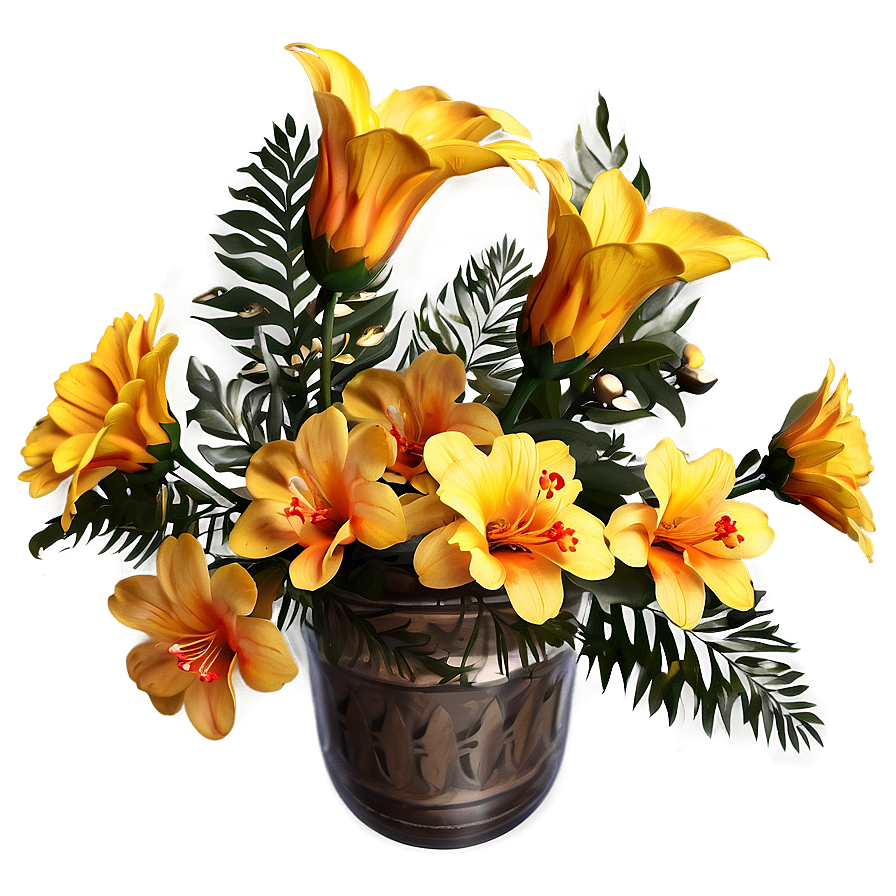 Festive Yellow Flowers Png Nuh