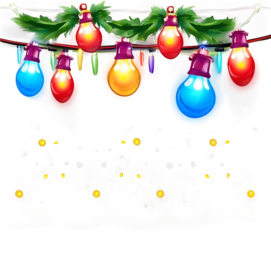 Festoon Cartoon Christmas Lights Png 34