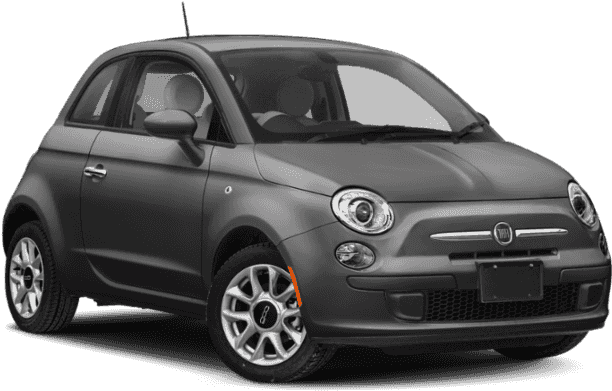 Fiat500 Compact Car Side View