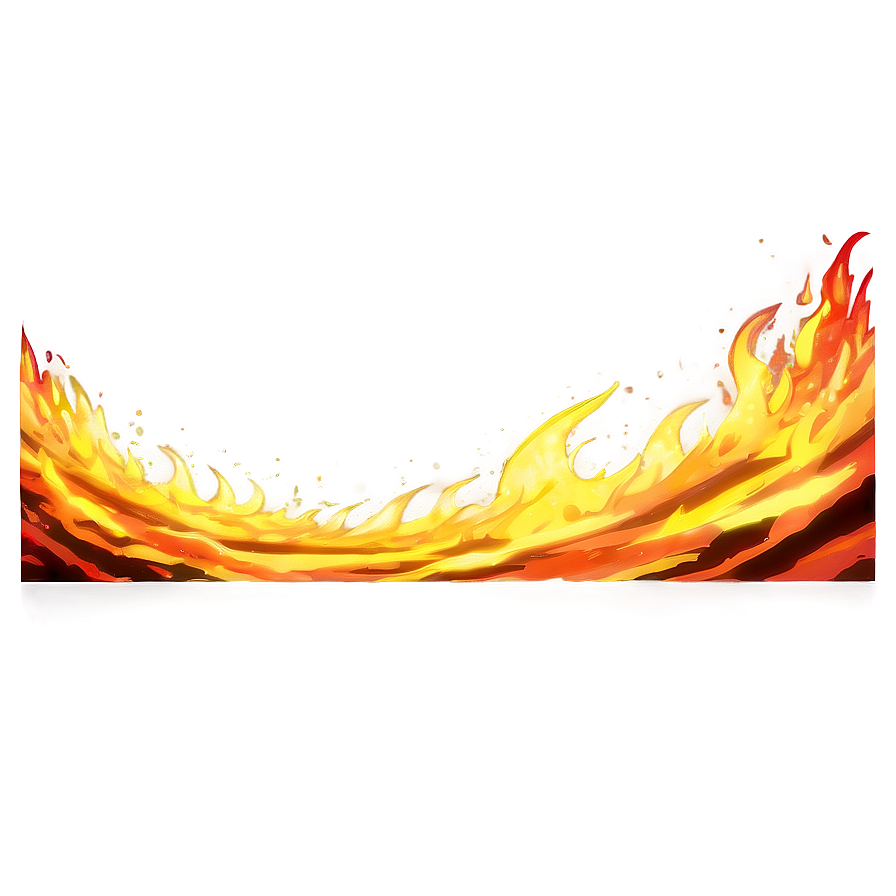 Fierce Anime Fire Wave Png Uql