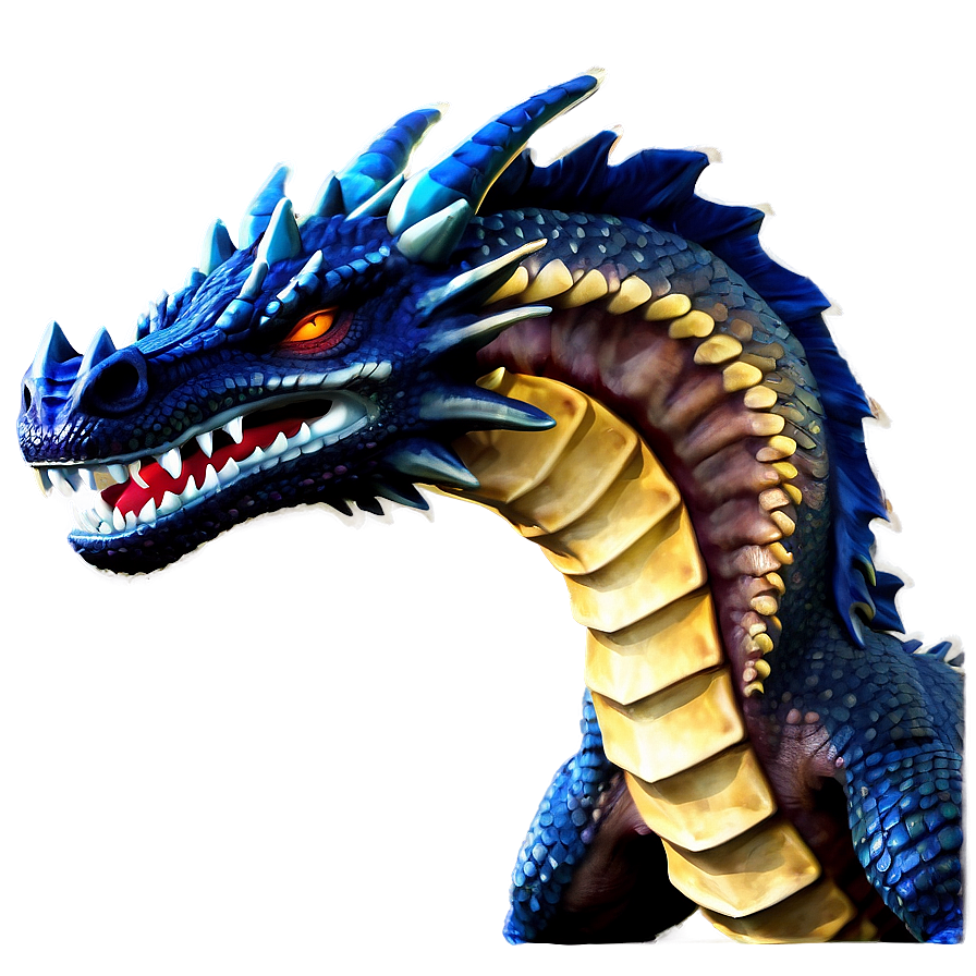 Fierce Blue Dragon Avatar Png 06252024