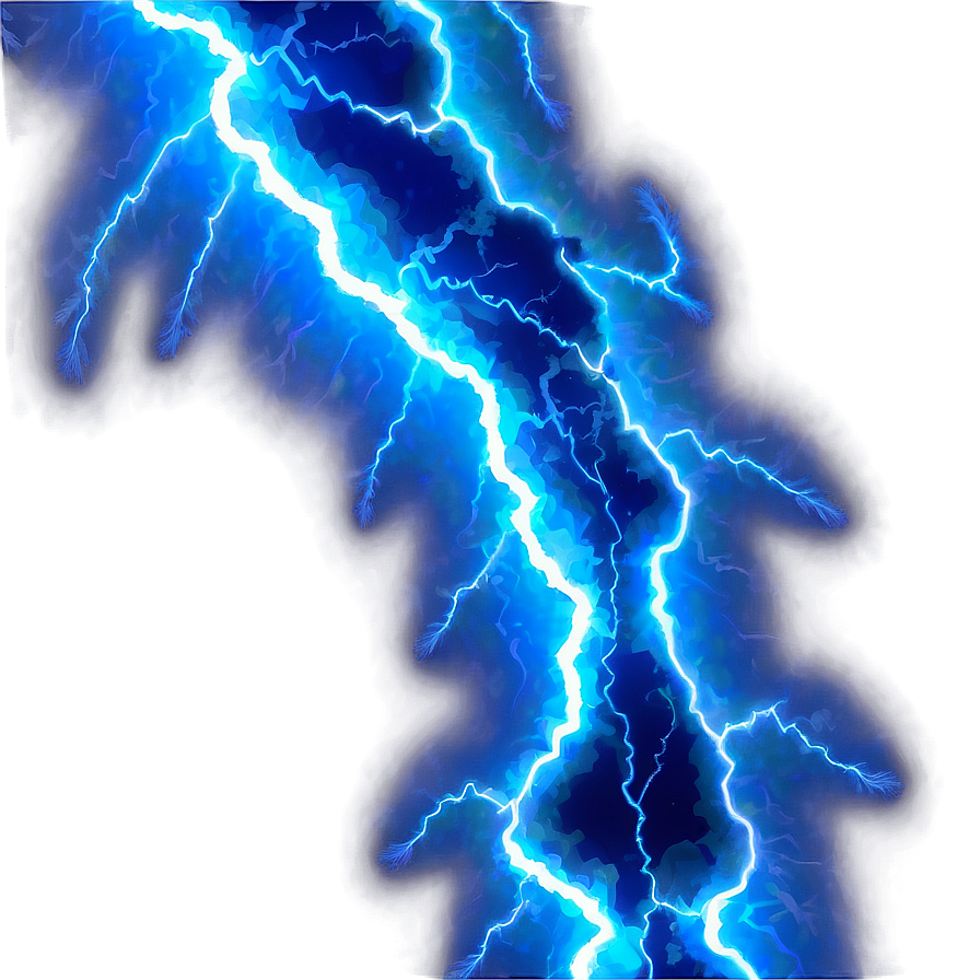 Fierce Blue Lightning Png 06202024