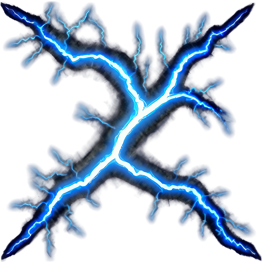 Fierce Blue Lightning Png 06202024