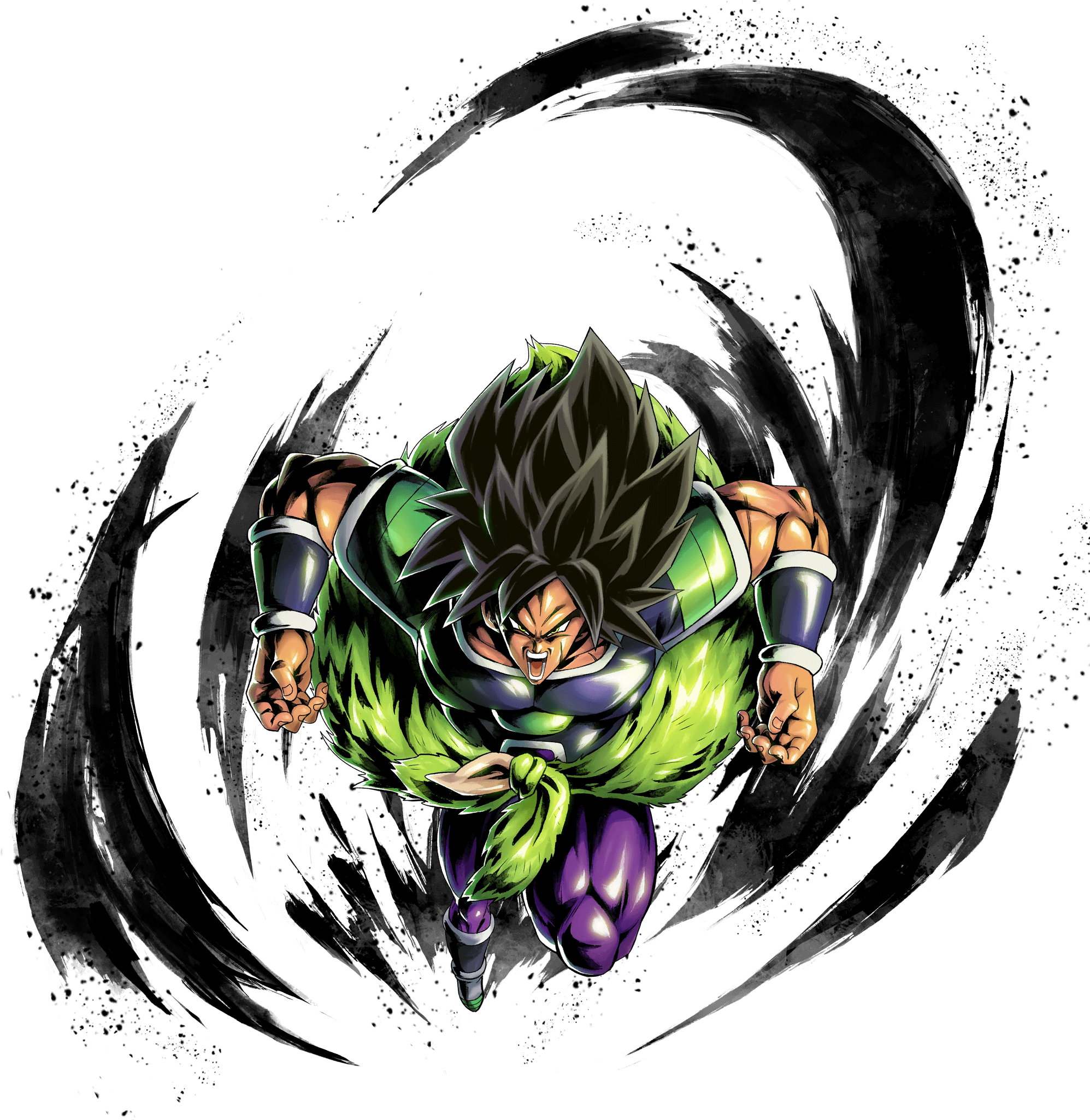 Fierce Broly Charging Forward