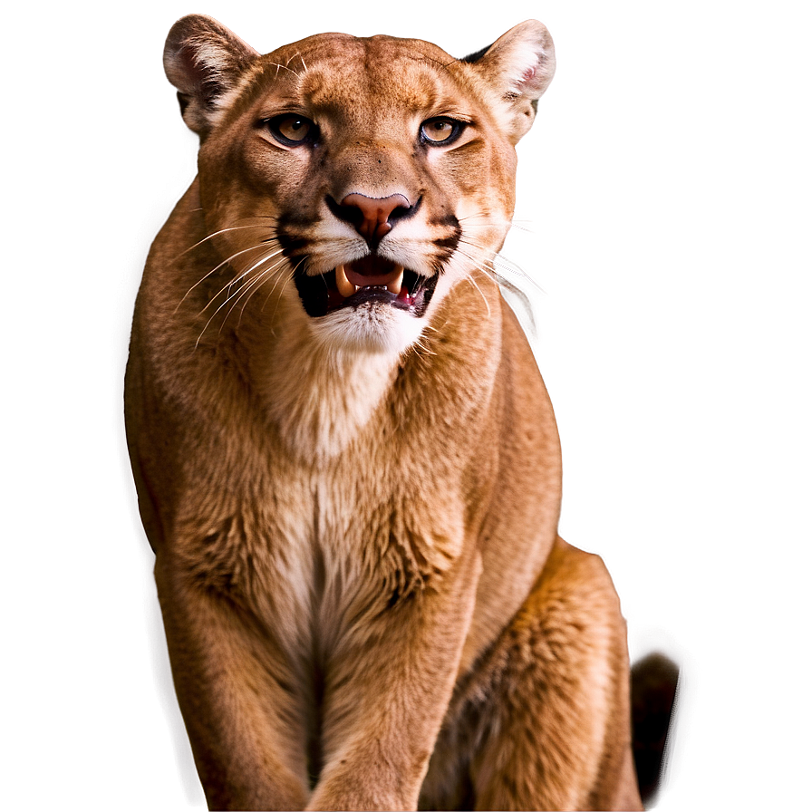 Fierce Cougar Pose Png Roo20