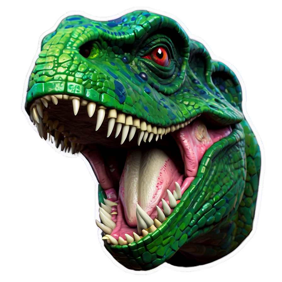 Fierce Dinosaur Head Design Png Wud