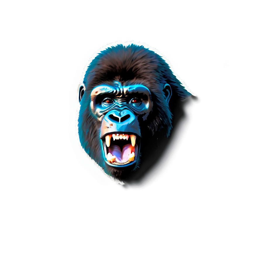 Fierce Gorilla Roar Png Jnn