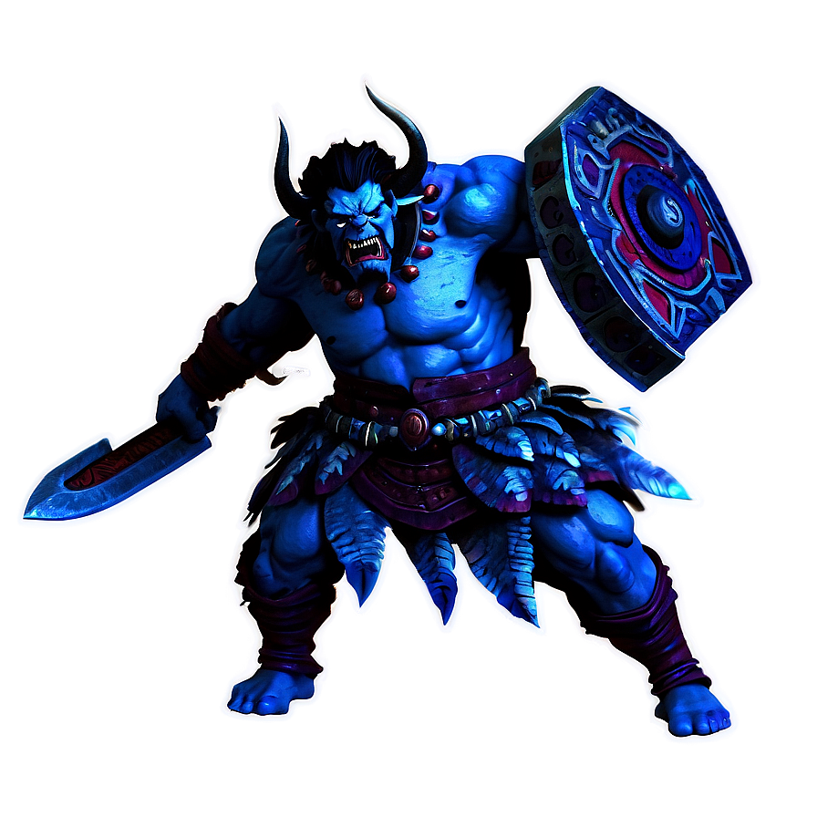 Fierce Oni Warrior Png 06122024