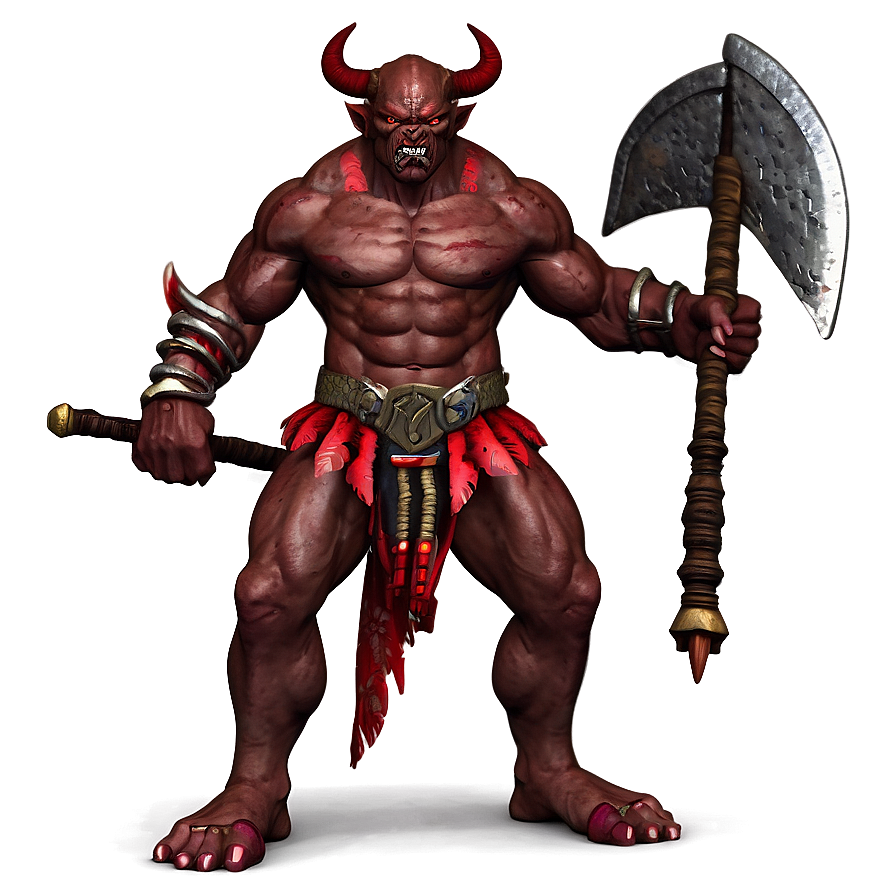 Fierce Oni Warrior Png 06122024