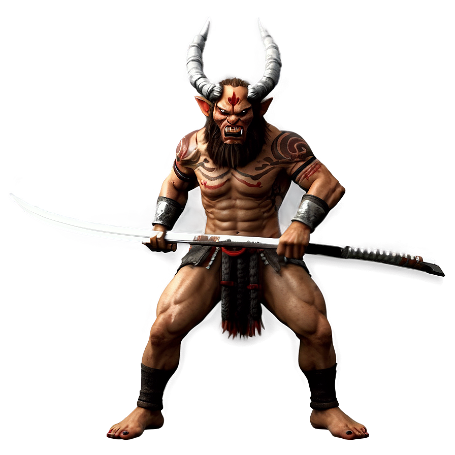 Fierce Oni Warrior Png Kfx56