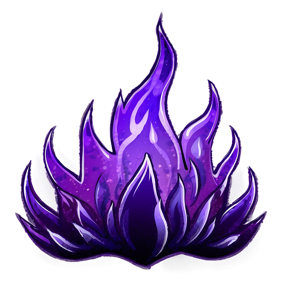 Fierce Purple Flame Png Wow95