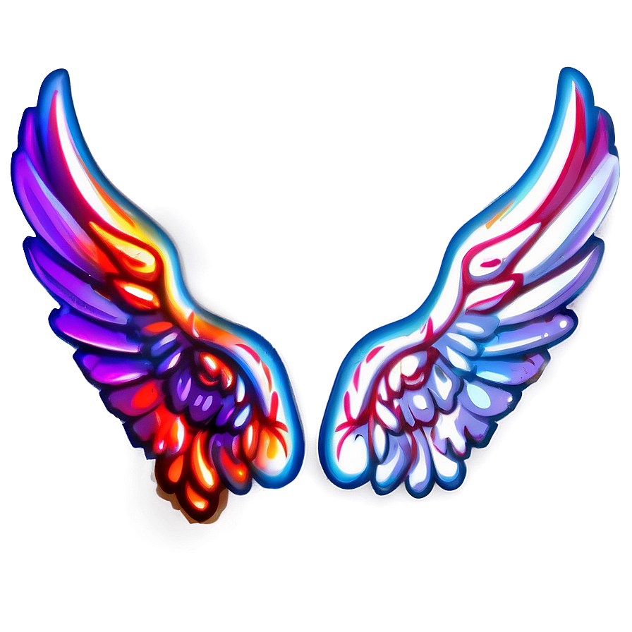 Fiery Angel Wings Icon Png 13