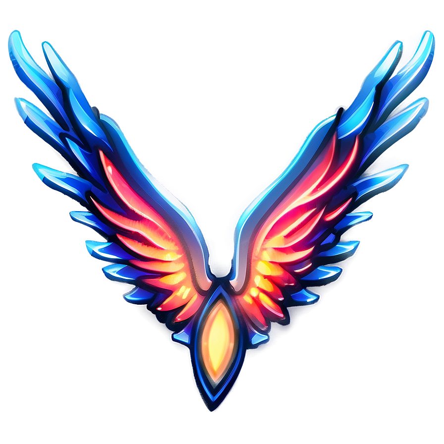 Fiery Angel Wings Icon Png Dru