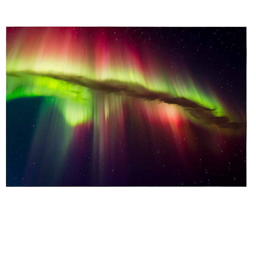 Fiery Aurora Borealis Sky Png Fro81