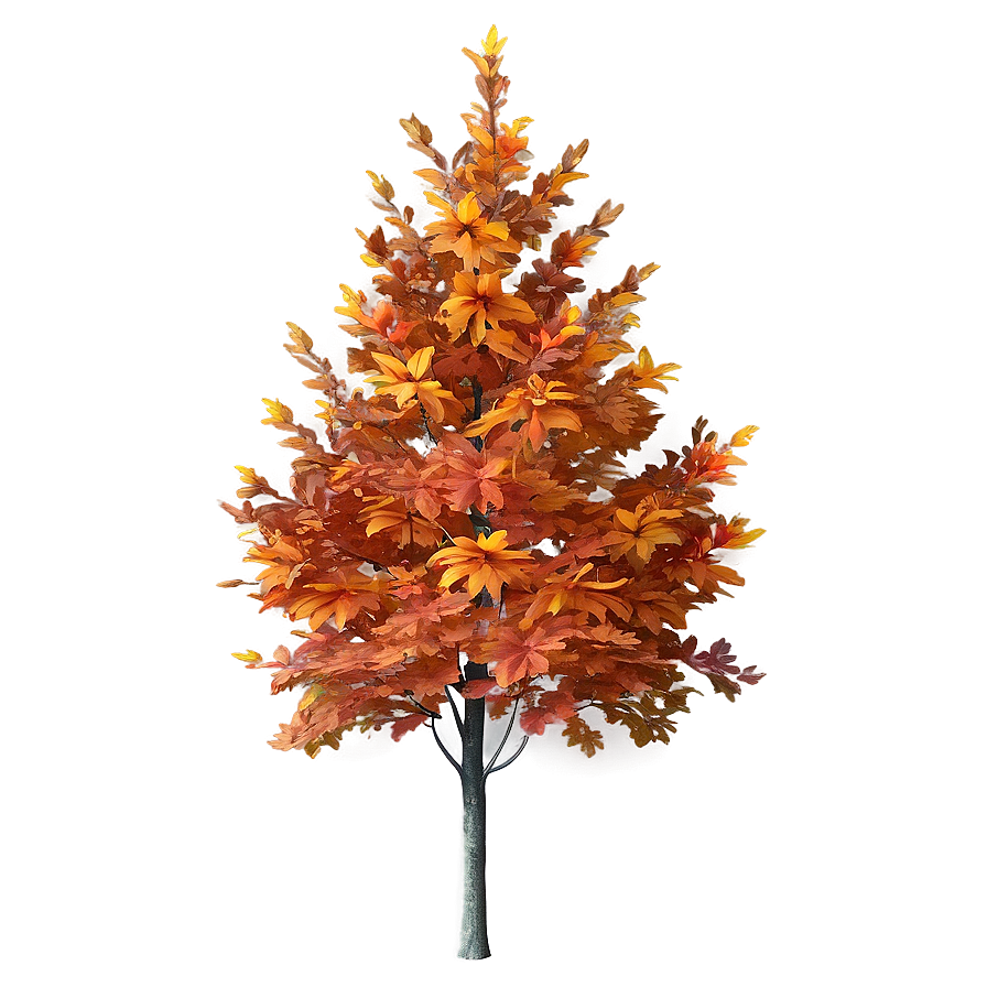 Fiery Autumn Tree Png 06122024