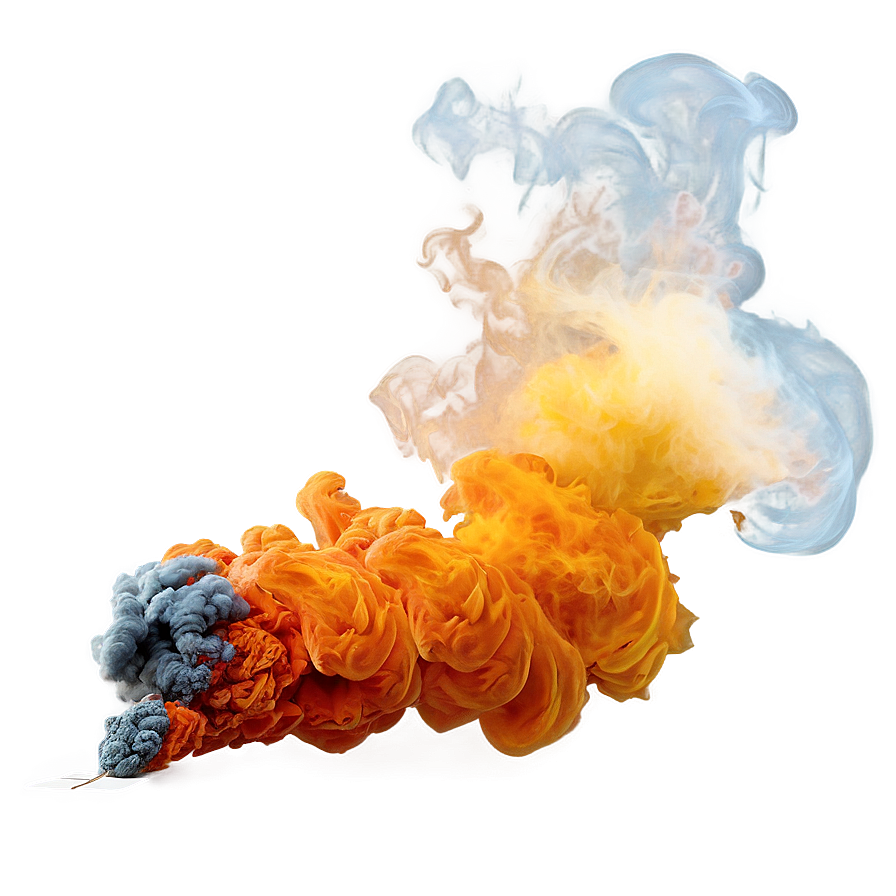 Fiery Burnout Smoke Png 89