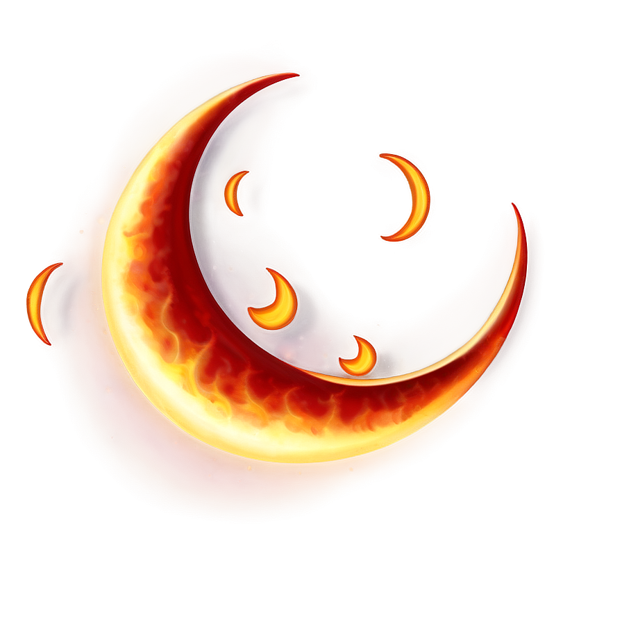 Fiery Crescent Symbol Png Goh8