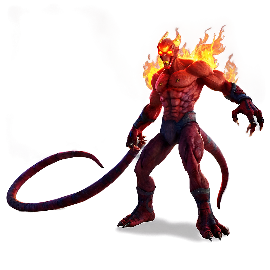 Fiery Demon Image Png 67