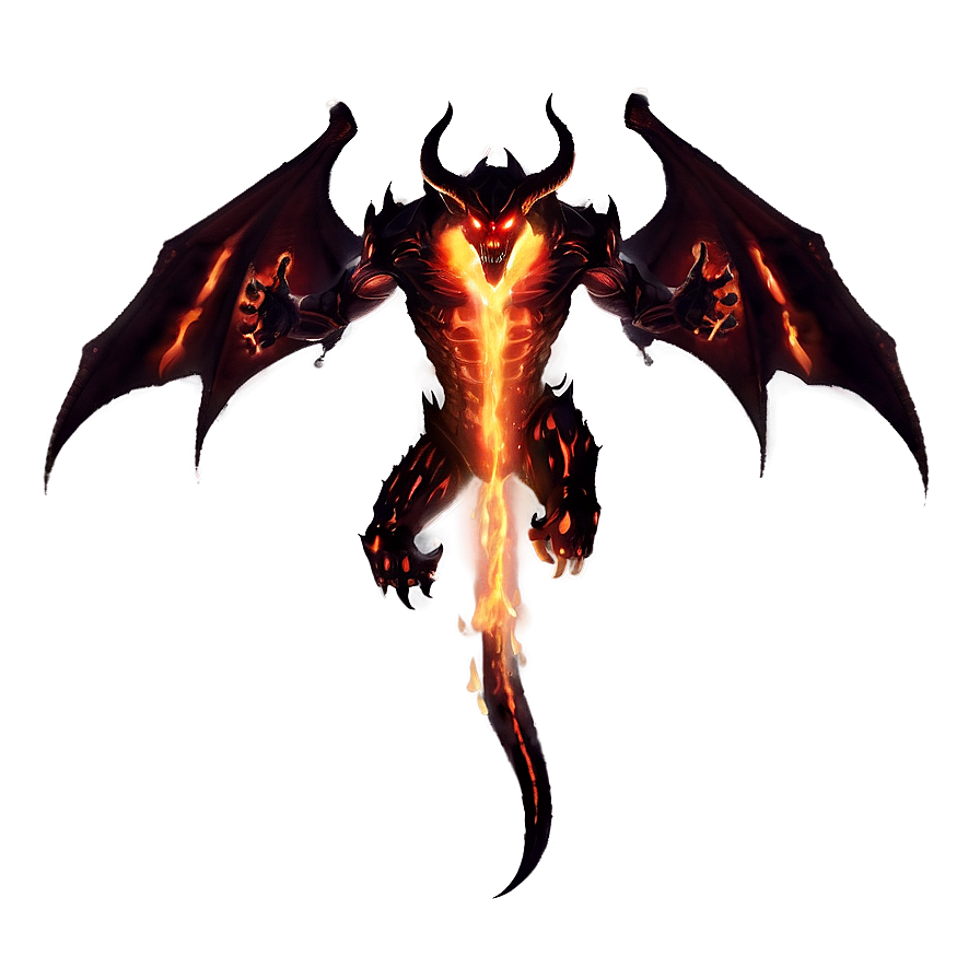 Fiery Demon Image Png 91