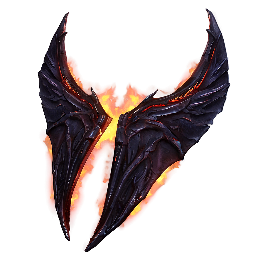 Fiery Demon Wings Png Bbw