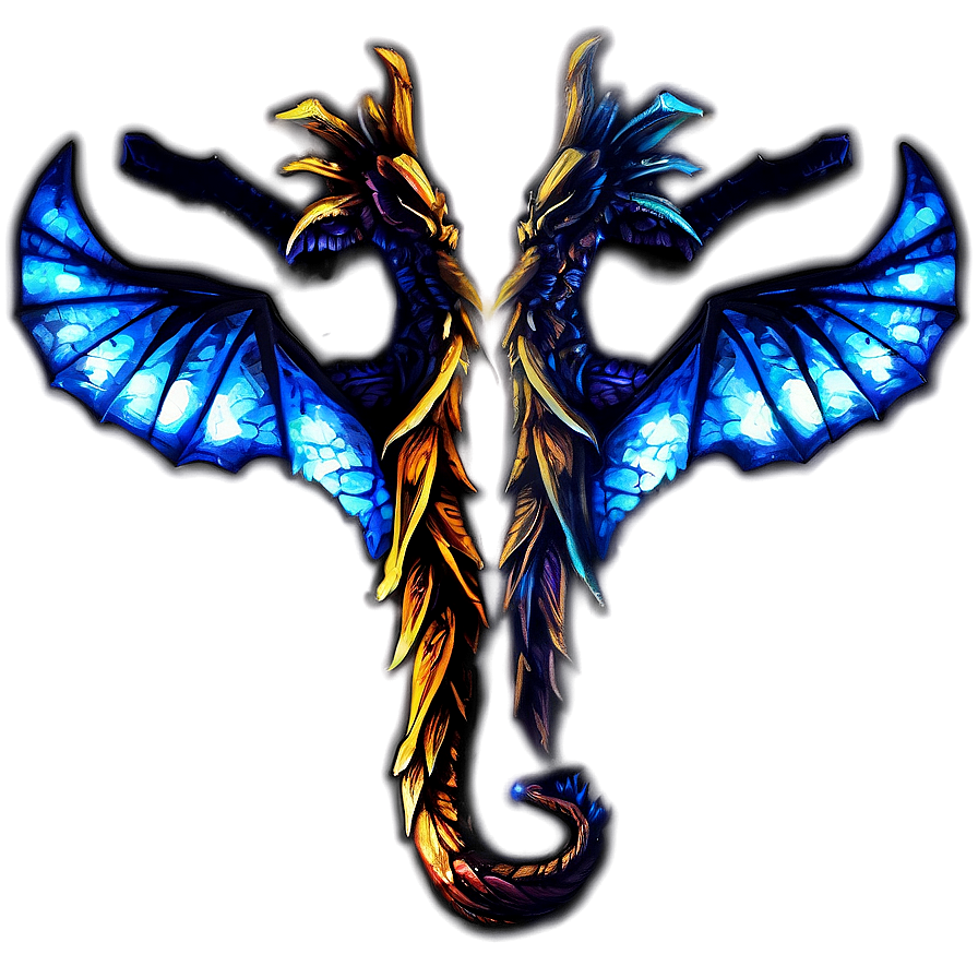 Fiery Dragon Wings Graphic Png Wky