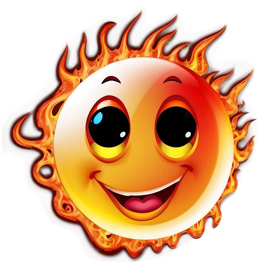 Fiery Emoji Expression Png 05042024