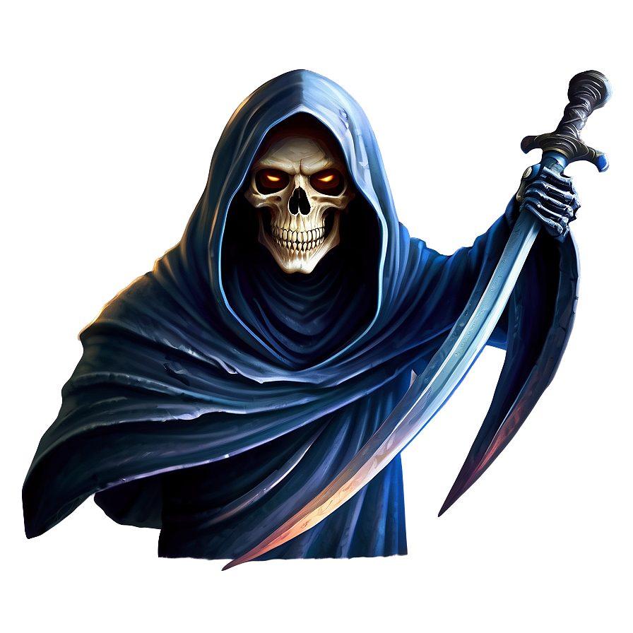 Fiery Eyes Grim Reaper Png Rwo68